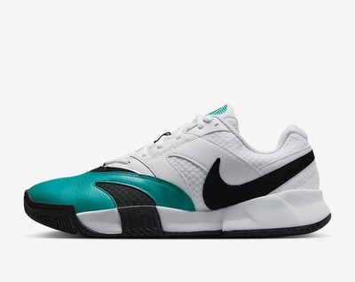 Nike Court Lite 4 Tennis Pickleball Shoes White Green Black Size 9.5 FD6574-104