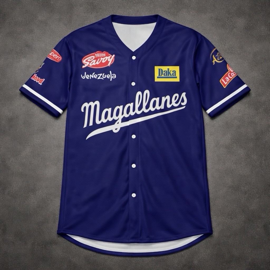Navegantes del Magallanes - Camisa Camiseta Béisbol Réplica Venezuela, 2026 Azul
