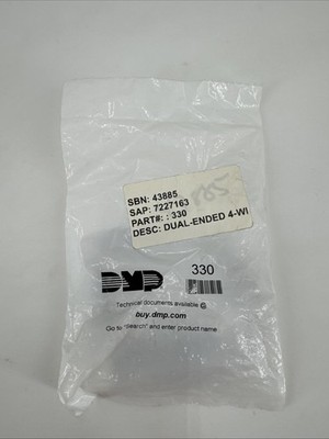 DMP 330 Dual Ended 4-Wire Programming Cable Bagged NEW. FAST SHIPPING.