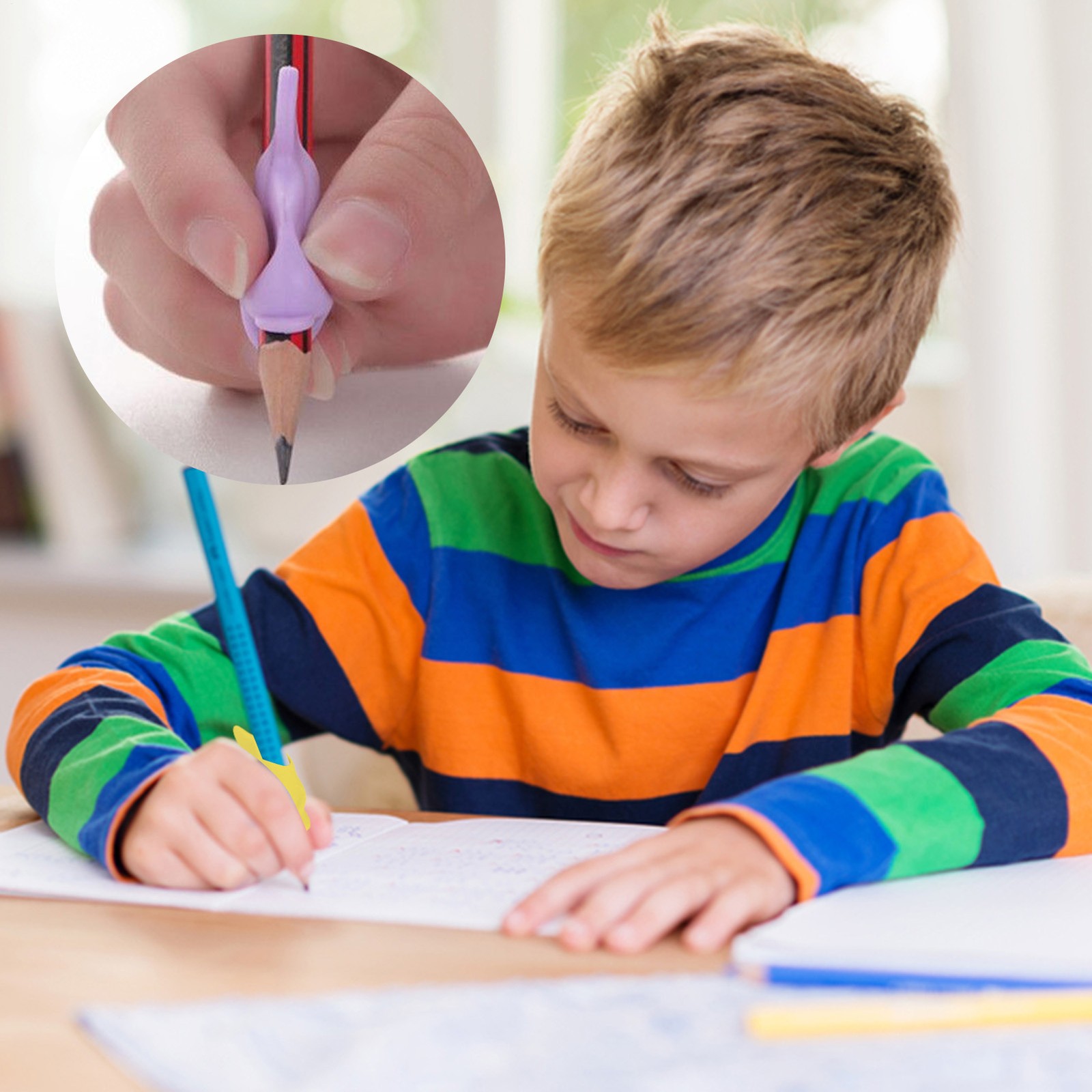 Pencil Grippers Silicone Dolphin Writing Aid Tools Soft Pencil Grips Valuable