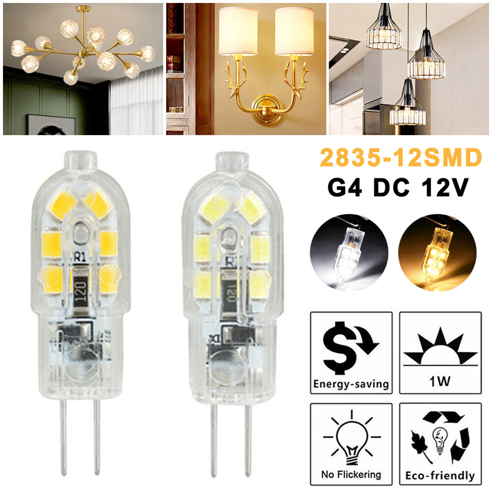 5-60Pcs G4 LED Light Bulb 2W 12Volt Bi Pin Base Lamps Halogen Light Bulb Replace