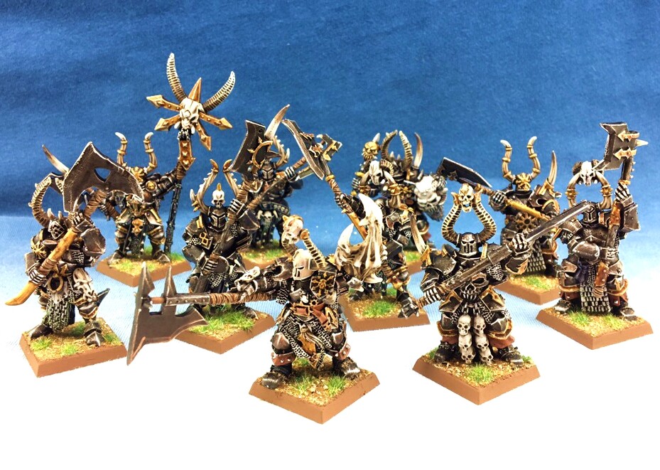 Warhammer WGS painted Warriors of Chaos Chosen Command 10x WC006