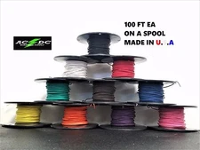 1000' AUTOMOTIVE WIRE 16 AWG HIGH TEMP TXL STRANDED WIRE 10 COLORS 100 FT EA 