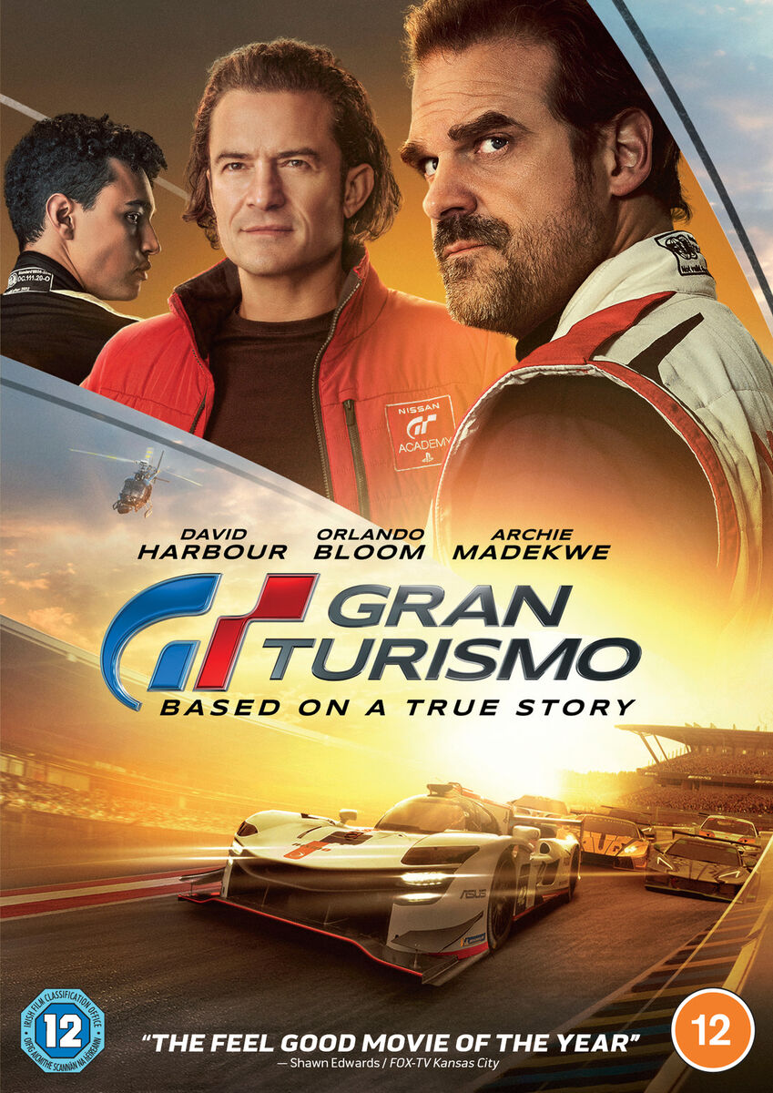  Gran Turismo - DVD + Digital : David Harbour, Orlando Bloom,  Archie Madekwe, Darren Barnet, Geri Halliwell: Movies & TV