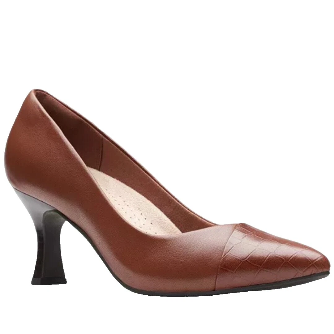 Clarks Saltos Marrom para mulheres
