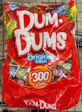 300 Dum Dums Spangler Lollipops Pops Suckers -16 Flavors - 3lb Bag - NEW - FRESH