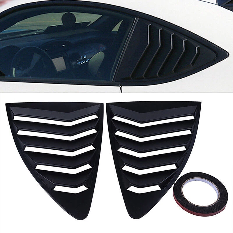 Cubierta de persiana lateral de ventana negra mate para Toyota 86 Scion FR-S Subaru BRZ Foto 2 de 4