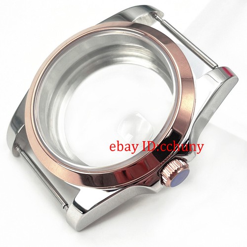36mm black/gold/rose gold/silver watch case sapphire fit NH35 ETA2824 PT5000 - Picture 41 of 54
