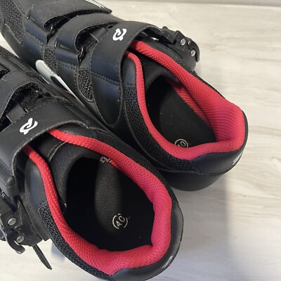 Peloton Cycling Shoes Athletic Black & Red Size 40 = Men  display picture 1