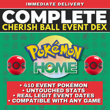 Pokémon HOME Cherish Ball Legit Untouched Li...