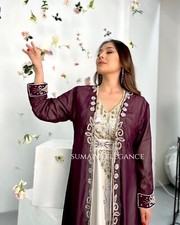 SALE New Moroccan Dubai Kaftans Farasha Abaya Dress Very Fancy Long Gown SE 1160