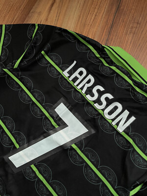 Celtic 1998 - 1999 away football shirt jersey 7 LARSON Umbro