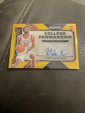 2023-24 Prizm Draft Picks Gabe Kalscheur Auto #/10 Gold Prizm College Penmanship