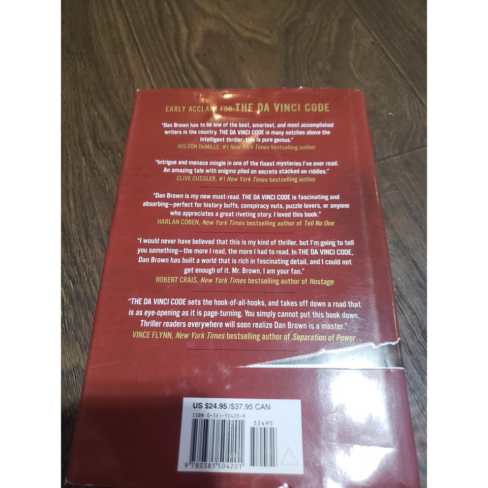 The Da Vinci Code by Dan Brown Hardcover Book eBay