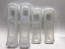 4 Nintendo Wii Game Console Controller Remote Silicone Gel Skin Covers Clear OEM