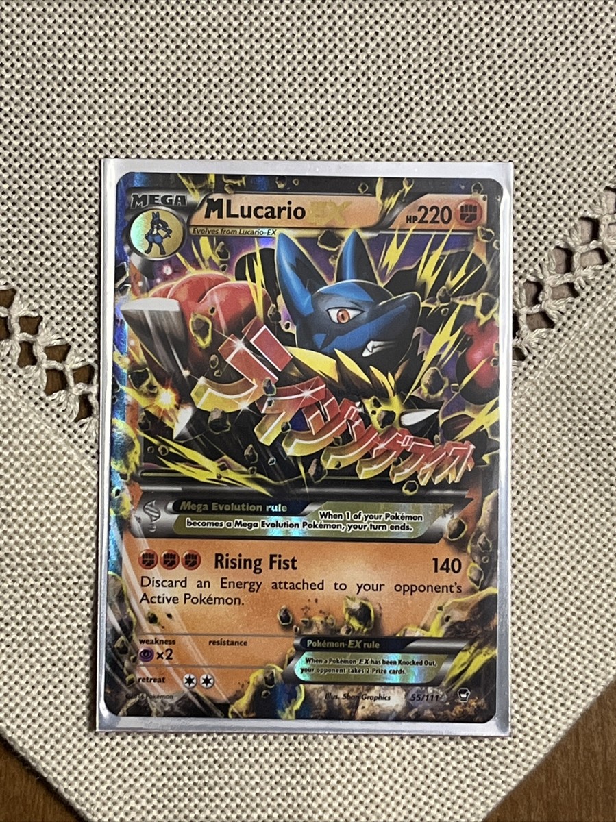 Pokemon TCG M Lucario EX 55/111 Furious Fists, in Great Condition