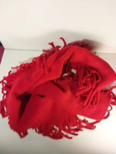Bufanda polar roja con flecos Gap Y2K  Foto 4 de 4