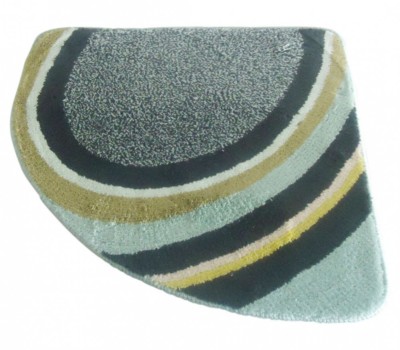 Sanwood WC Vorleger Toilettenvorleger Badematte Bad Teppich 60x60cm Lea grün