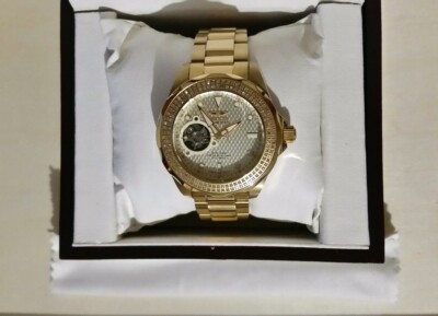 Invicta Professional Grand Diver .75ct Diamond gold tone  display picture 1