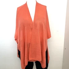 Artisan NY Organic Linen Wrap Shaw One Size Orange Beach Travel Lightweight