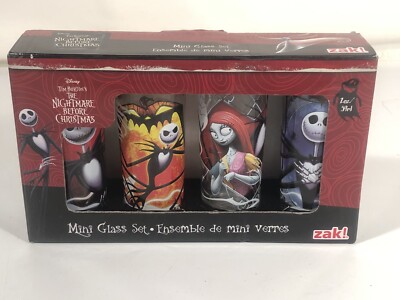 Die Nachtmare Vor Weihnachten Mini Shot Gläser 4 Stück Set Disney Display Zak!
