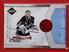 2011-12 Limited Crease Cleaners Materials Jersey #12 Niklas Backstrom /99