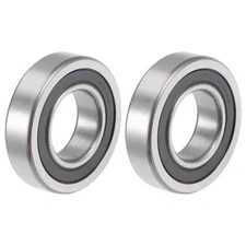 2pcs R16-2RS Deep Groove Ball Bearing 1"x2"x1/2" Double Sealed Chrome Bearings