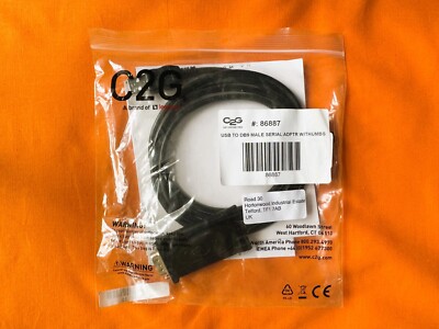 GÜNSTIGSTES BRANDNEUES C2G USB zu DB9 RS232 Adapterkabel Zuleitung - 5 Fuß/1,5 m