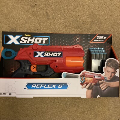 Zuru X-Shot Reflex 6 - Blaster & 12 Darts. Neu in OVP