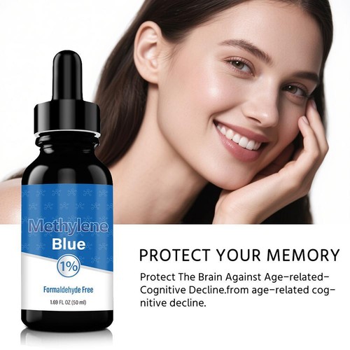 100% czyste niebieskie krople metylenowe - klasa farmaceutyczna 50 ml - Zdjęcie 7 z 13
