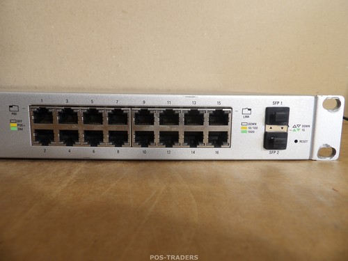 Ubiquiti US-16-150W EdgeSwitch 16 Port 150W Layer 3 Managed PoE Network Switch - Afbeelding 3 van 6