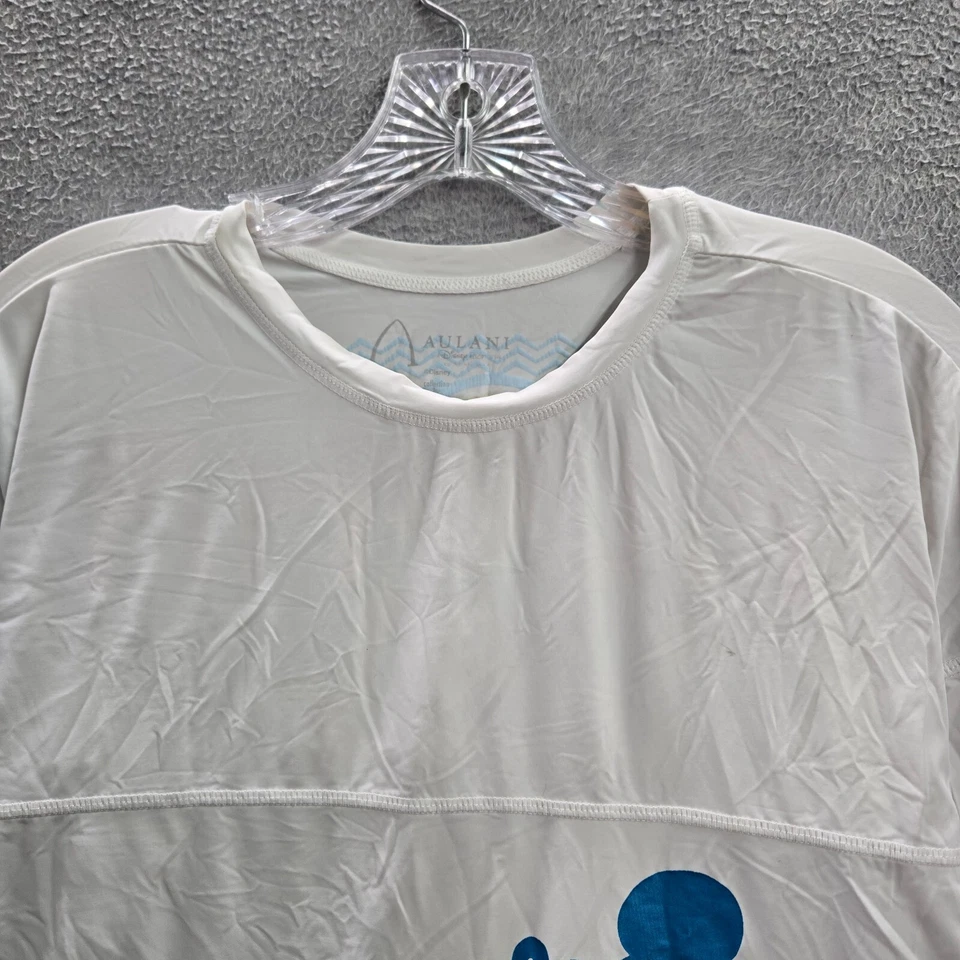 Disney x Aulani Boys T-Shirt XL White Spirit Jersey Aloha Mickey Mouse - Image 4 of 4