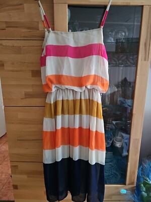 Chiffon Sommerkleid Kleid von Peckott gr. S