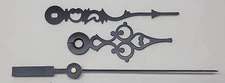Serpentine Clock Hands Set Quartz Battery Clock 6 to 7 1/2" DIal NEW Black Sweep