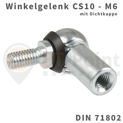 Winkelgelenk Form CS Sicherungsbügel CS10 M6 Kugelgelenk Kugel + Dichtkappe C10