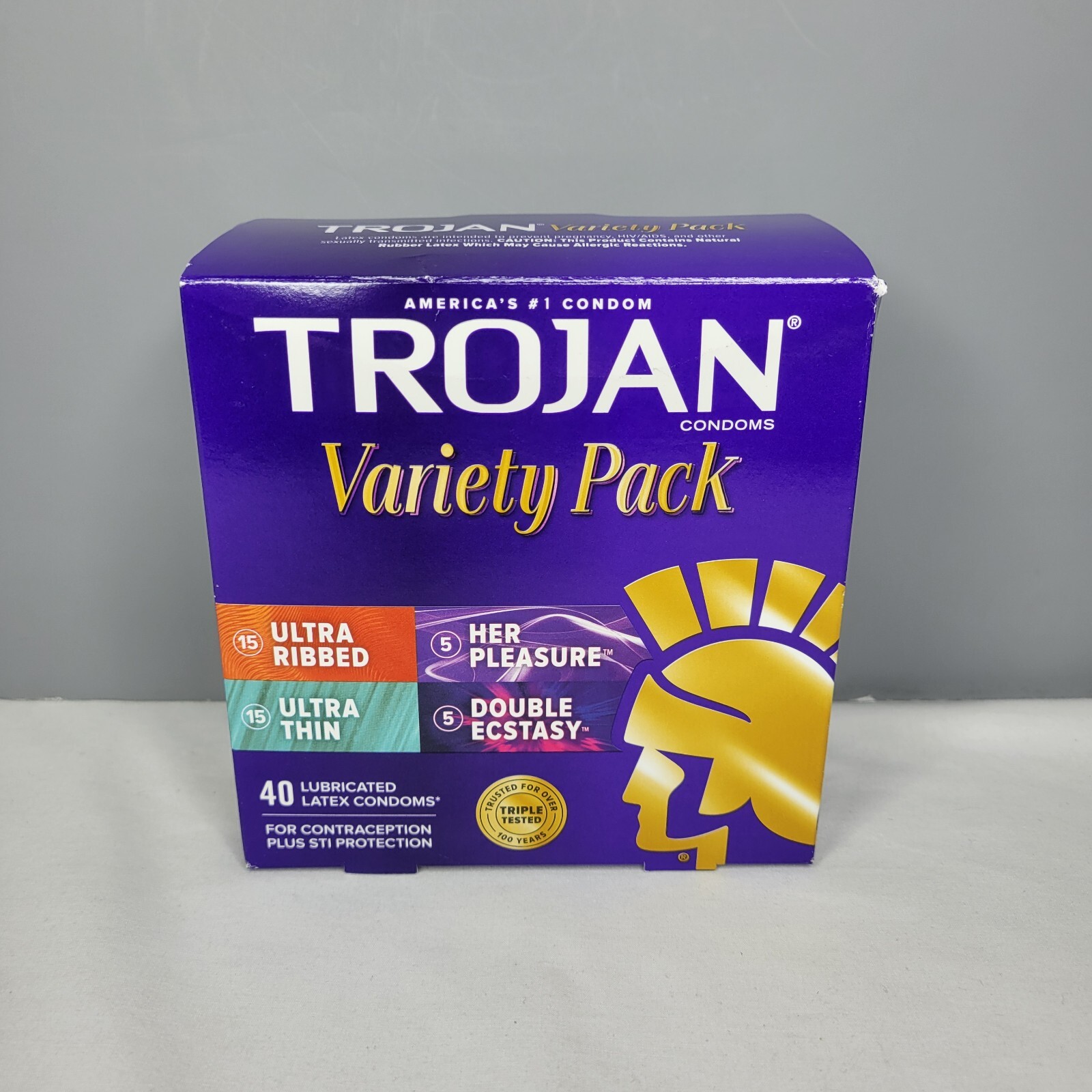 Trojan Variety Pack Lubricated Latex Condoms 40 Count EXP. 11/2025 New