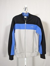 Adidas Vintage 80s Color block Gray Black Periwinkle Track Jacket M