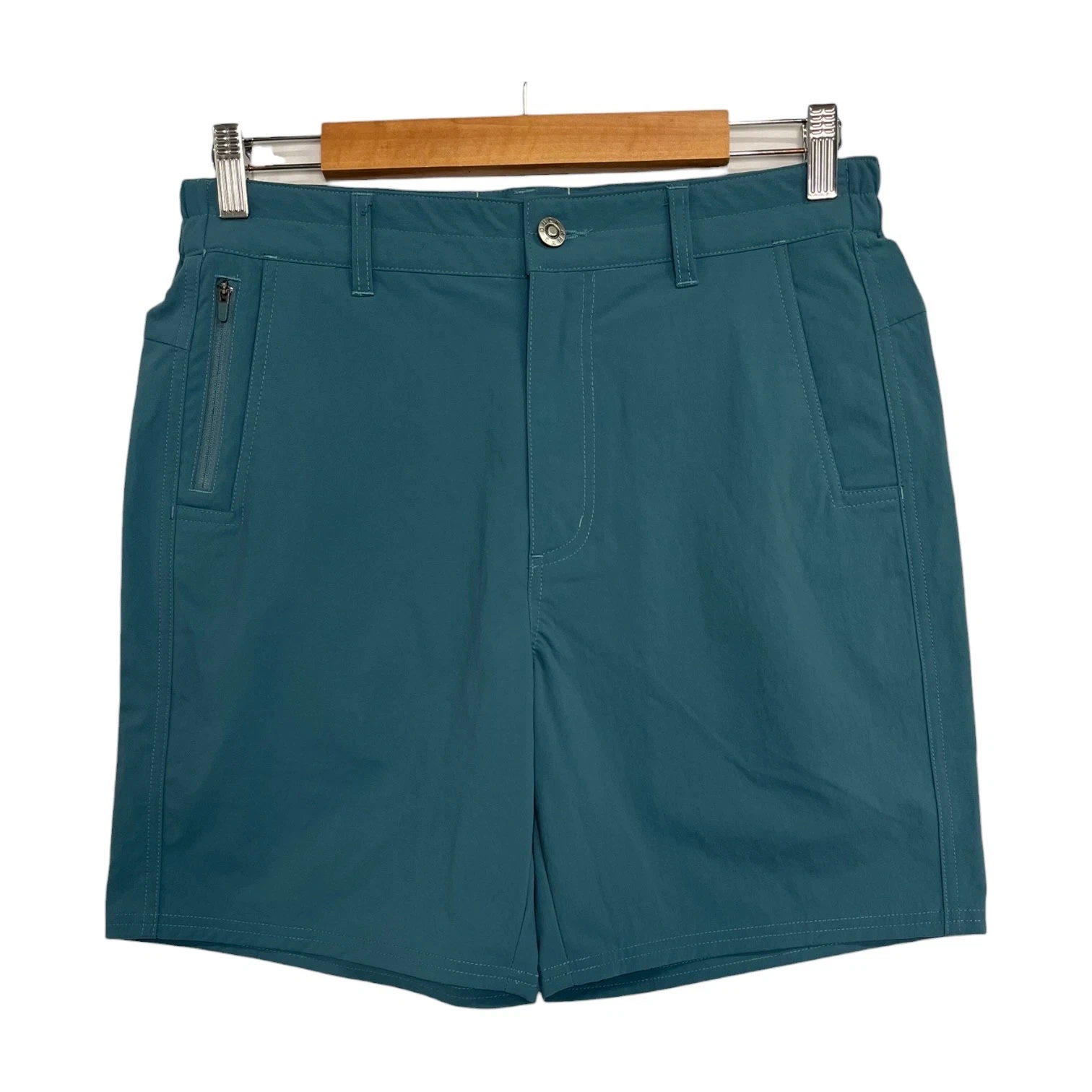Ducks Camp Shorts Mens Small Green Performance Hiking Outdoor Fishing Beach