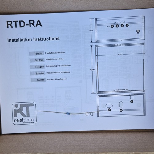 RT Realtime Control Systems RTD-RA Control Interface Module, 1 Unit ...