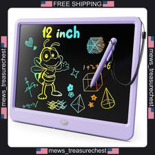 12 Inch LCD Drawing Tablet for Kids, Colorful Doodle Board, Reusable