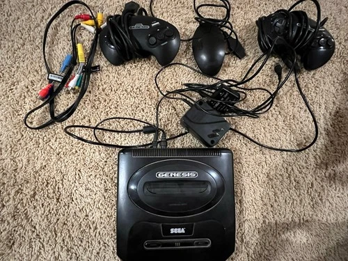 Vintage Sega Genesis Console System with Games