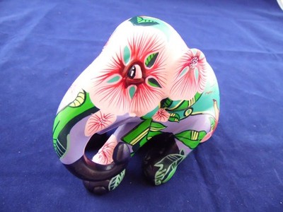   Elephant Parade Figur   limitiert 1340/3500   florales Design   handbemalt
