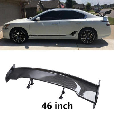 For Toyota Corolla Sedan 47'' Fiber Rear Trunk Spoiler Wing Adjustable GT-Style