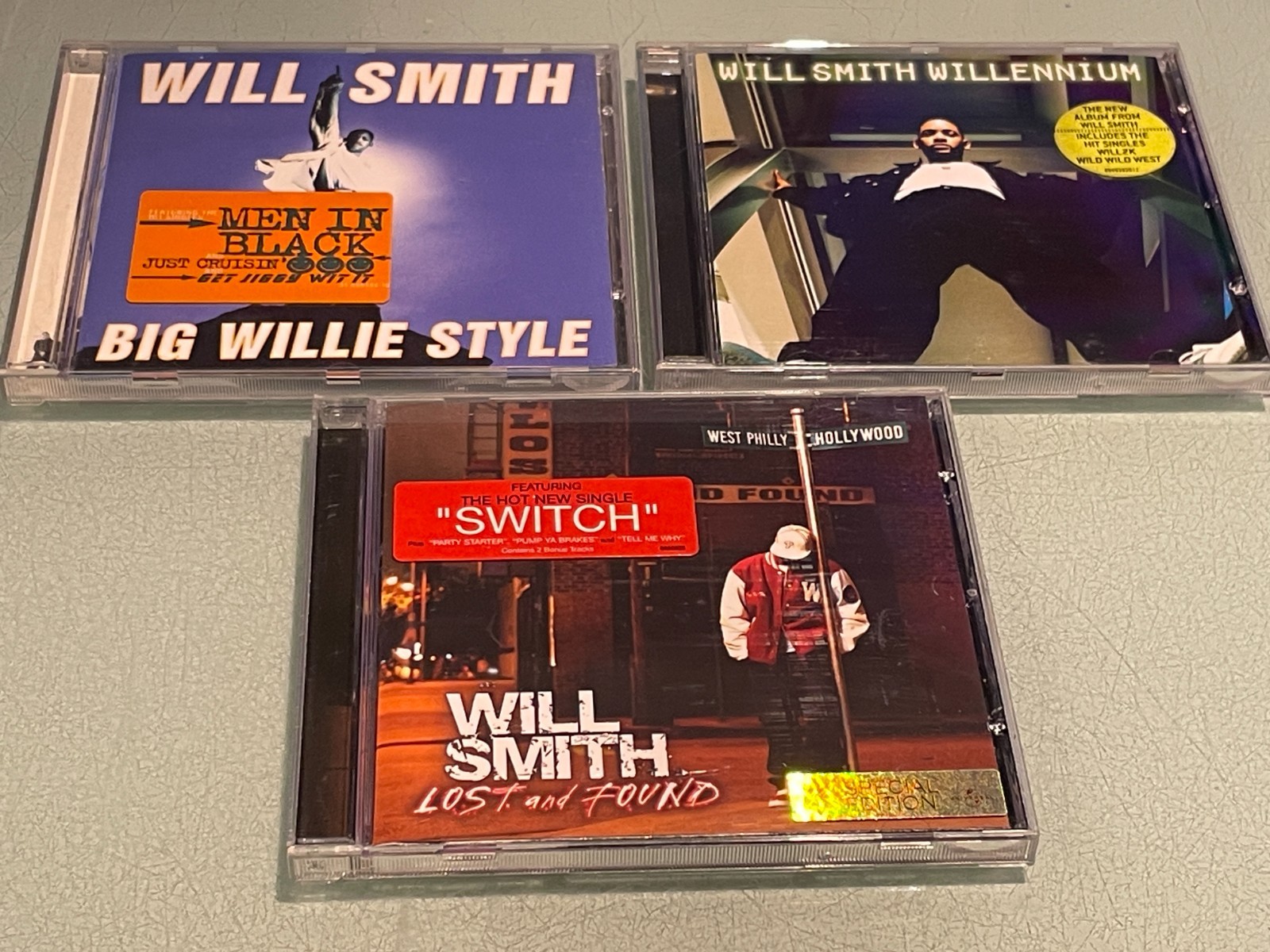 Will Smith - 3 CD Albums - Big Willie Style, Millennium, Lost and Found