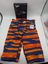 Speedo Mens Size 30 Contort Stripes Jammer Competitive SwimSuit Slice N' Dice