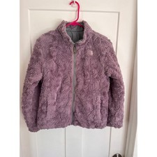 The North Face Mossbud Swirl Jacket Reversible Purple Girls sz L