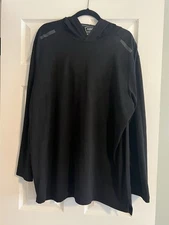 The Foundry Men’s Black Lightweight Performance Hooded Pullover Size 2XL EUC