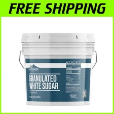 Premium Pure Granulated White Sugar 128oz Bucket – Baking Staple Made in USA