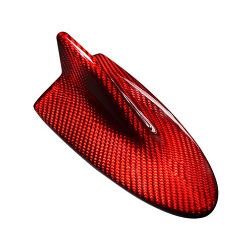 Red Carbon Fiber Style Shark Fin Antenna Cover Fit Lexus LS LX ES IS 2007-15 - Picture 4 of 6