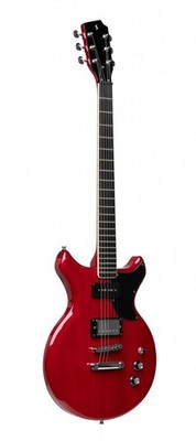 Stagg SVY DC TCH E-Gitarre Transparent cherry